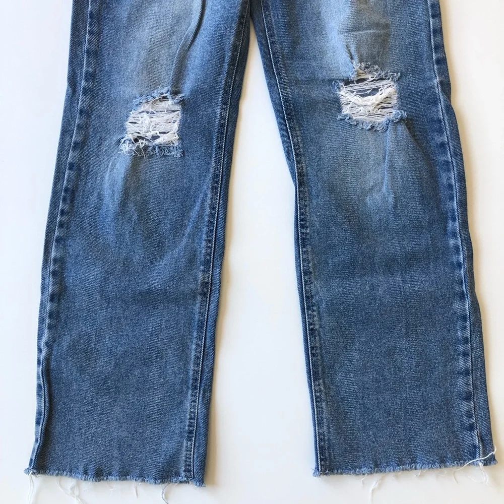 Art Class Teen Girl Denim Distressed Jeans High Rise Stretch Sz 14 - Picture 2 of 8